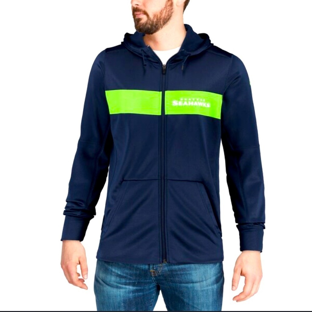 NFL Seattle Seahawks full zip performance hoodie​​​​